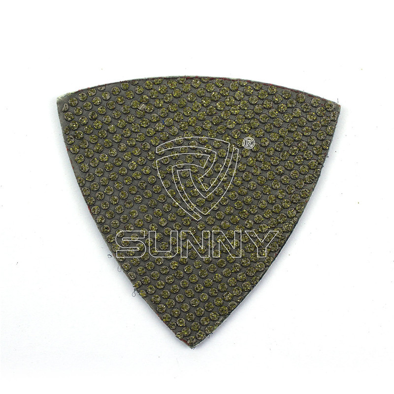 3 Inch Triangle Diamond Grinding Pads For Concrete Granite Marble Stones