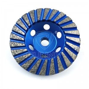 Proveïdors de rodes de copa de diamant turbo de doble capes de 100 mm
