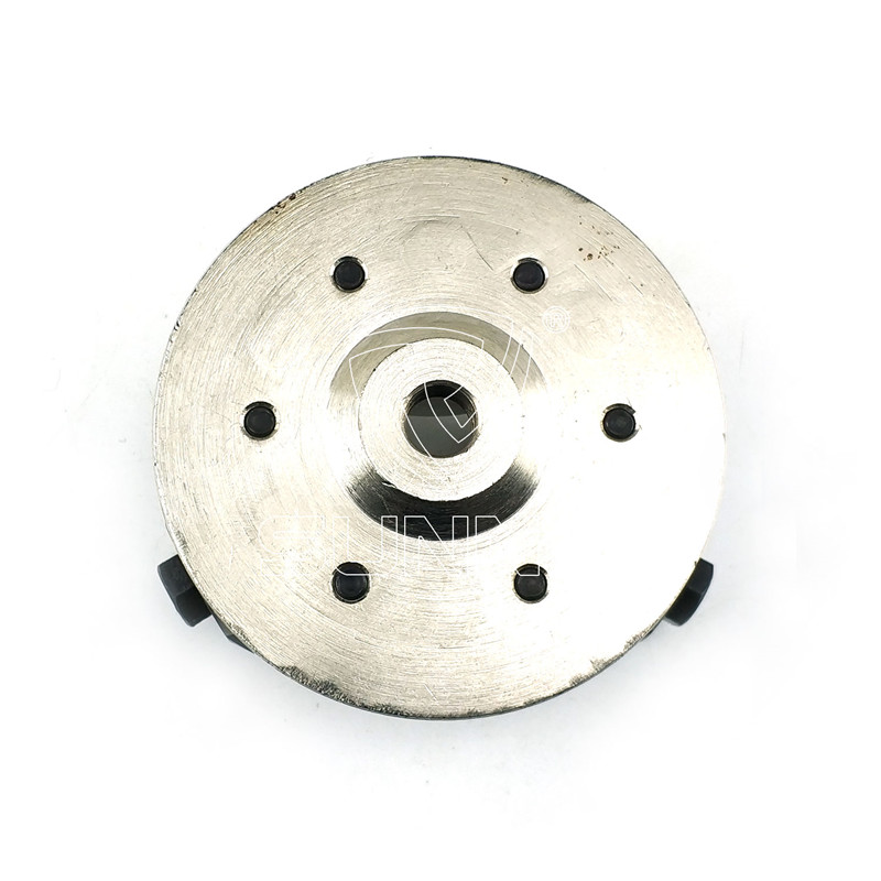 100mm Bush Hammer Plate  With 3 Satellite Type Rollers