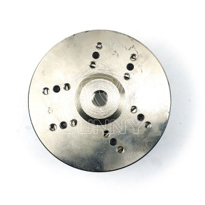 Placa de martelo de bucha de 125 mm com 3 cabeças de metal duro tipo serrilhadas