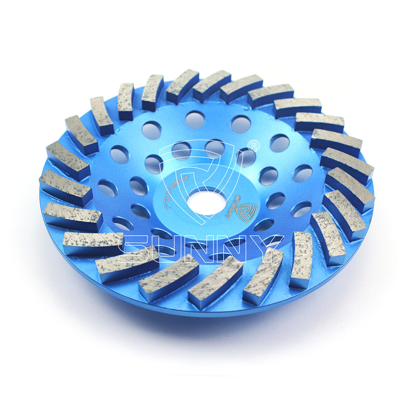 7 Inch Turbo Segmented Concrete Grinding Wheel For Sale