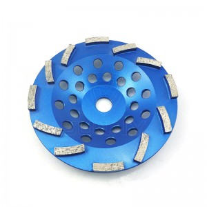 7 Inchi High-Frequency Welded Diamond Cup Wheel Ogulitsa