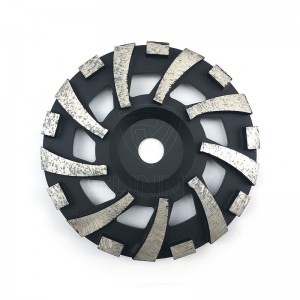 7 colių juodi deimantiniai šlifavimo diskai betonui