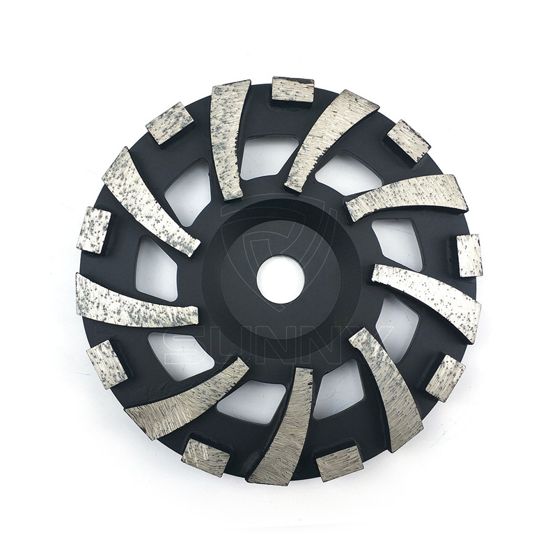 China 7 Inch Black Diamond Grinding Wheels For Concrete 