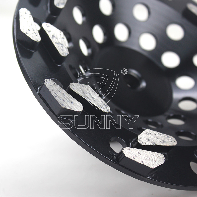 180mm special segmented diamond cup grinding wheel
