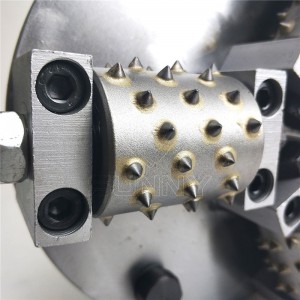 Placa de martell giratori de 200 mm amb 3 capçals de carbur
