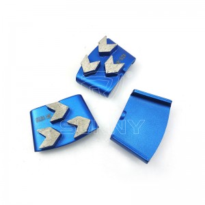 የቻይና ብረት ቦንድ HTC Diamond Segments ለኮንክሪት መፍጨት