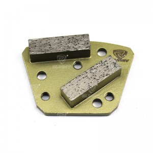 Likarolo tse 2 tsa Trapezoid Concrete Floor Grinding Disc Suppliers