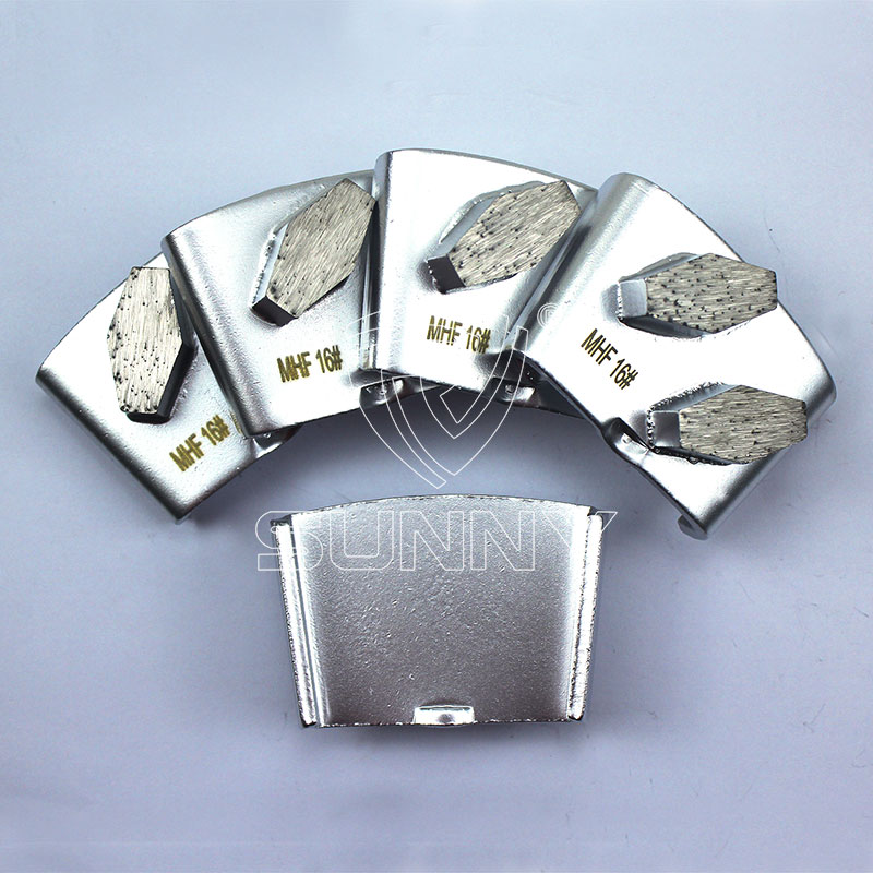 2 Hexagonal Segments Diamond Grinding Disc For Htc Floor Grinders