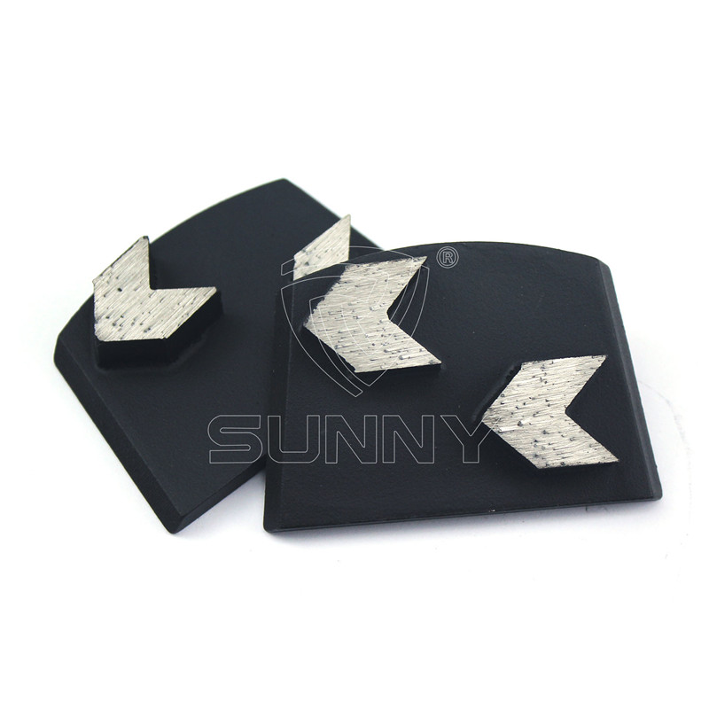 2 Arrow Segments Lavina Diamond Grinding Plate For Concrete Floor