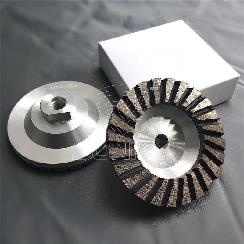 Hot Sale for Concrete Diamond Grinding Blades - 4 Inch Turbo Type Diamond Cup Wheel With Aluminium Body – Sunny Superhard Tools