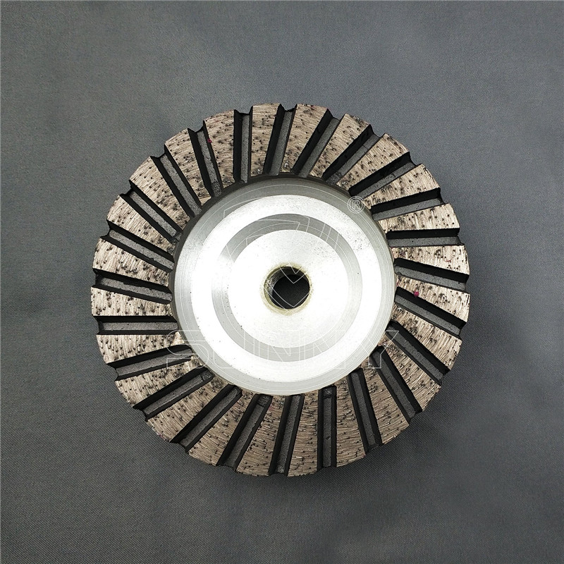 Hot Sale for Concrete Diamond Grinding Blades - 4 Inch Turbo Type Diamond Cup Wheel With Aluminium Body – Sunny Superhard Tools Featured Image