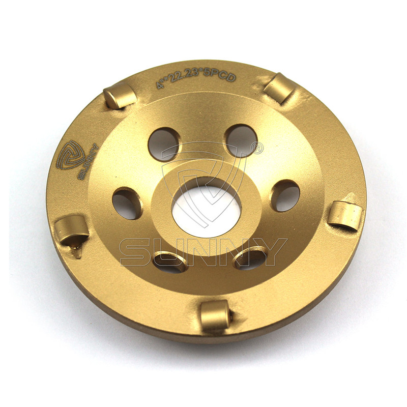 China 100mm Quarter Round PCD Diamond Cup Wheels For Coating Removals Featured Image