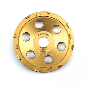 5 Inch PCD Diamond Cup Wheel Ji bo Rakirina Coating Epoxy