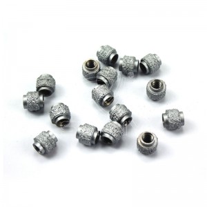 Vacuum Brazed Diamond Wire Saw Beads Para sa Paspas nga Pagputol nga Gipalig-on nga Konkreto