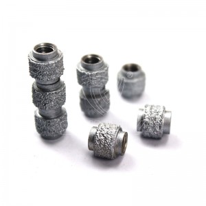 Vacuum Brazed Diamond Wire Saw Beads Kanggo Cepet Cutting Dikiataken Beton