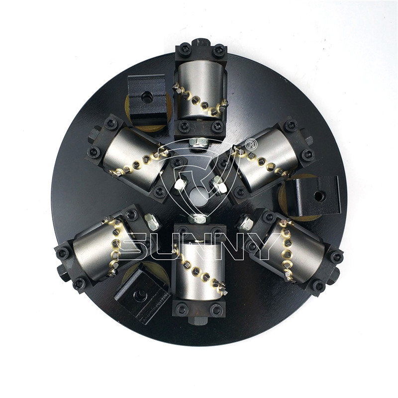300mm Rotary Bush Hammer Plate For Texturing Bush Hammered Marble