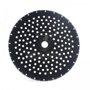 14-инчови диамантени дискове за рязане на метал със сърцевина с много дупки