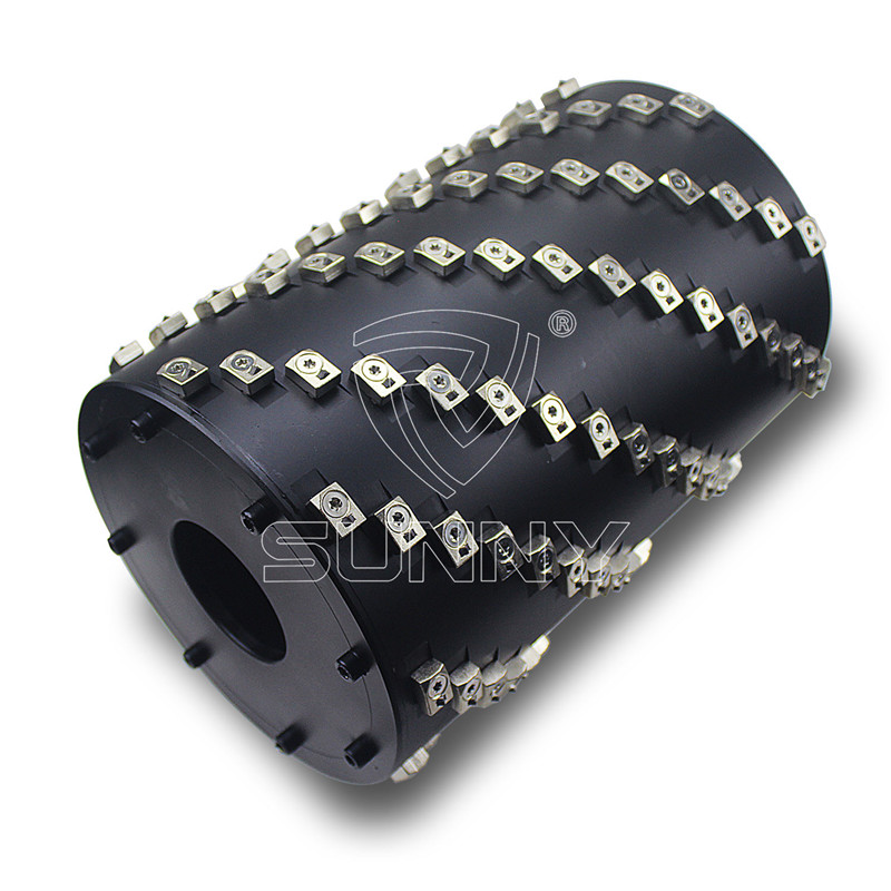 Customized PCD bush hammer scratching rollers for Granite Marble
