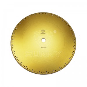 16-дюймовый паяный алмазный пильный диск для резки стального металла