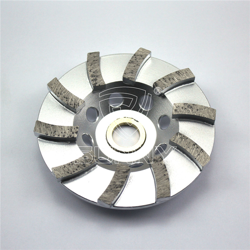 4 Turbo Row Super Wide Segment Grinding Diamond Cup Wheel Concrete Stone toolsmart 7 Pieces Set 