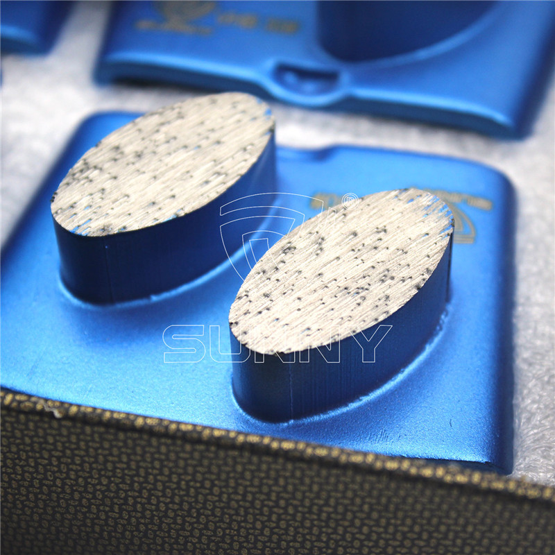 HTC Concrete Grinding Plate With 2 Big Oval Diamond Segments