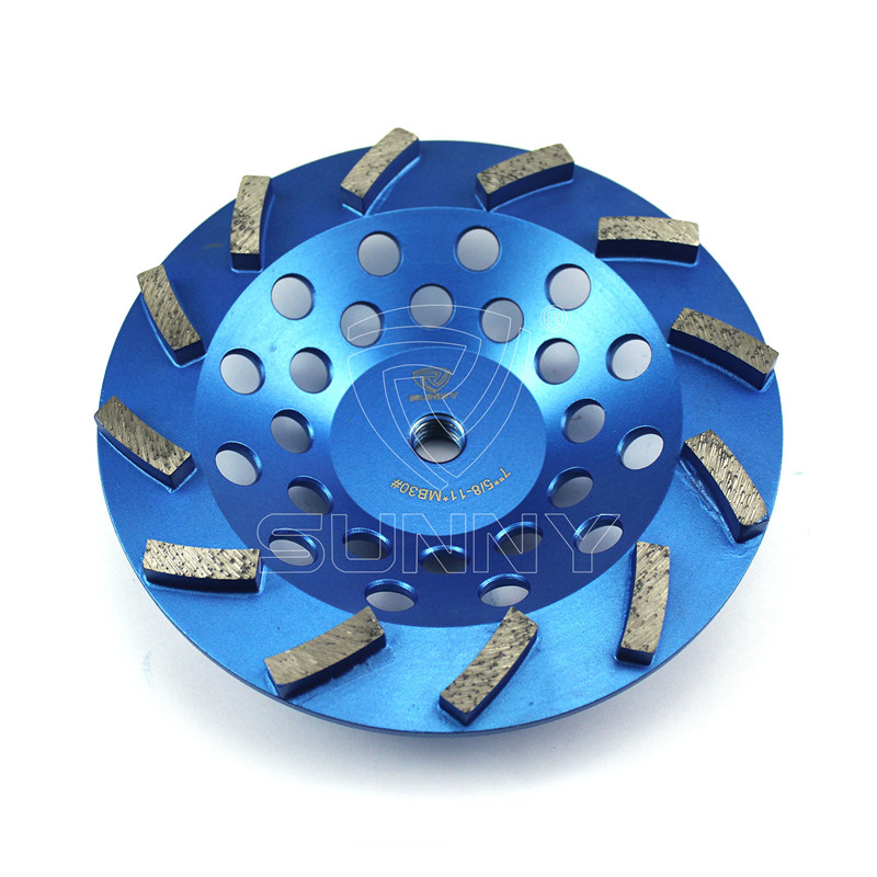 5PCS 7'' Diamond Cup Grinding Wheel Dry Pro.Turbo for Ceramics Concrete Stone 