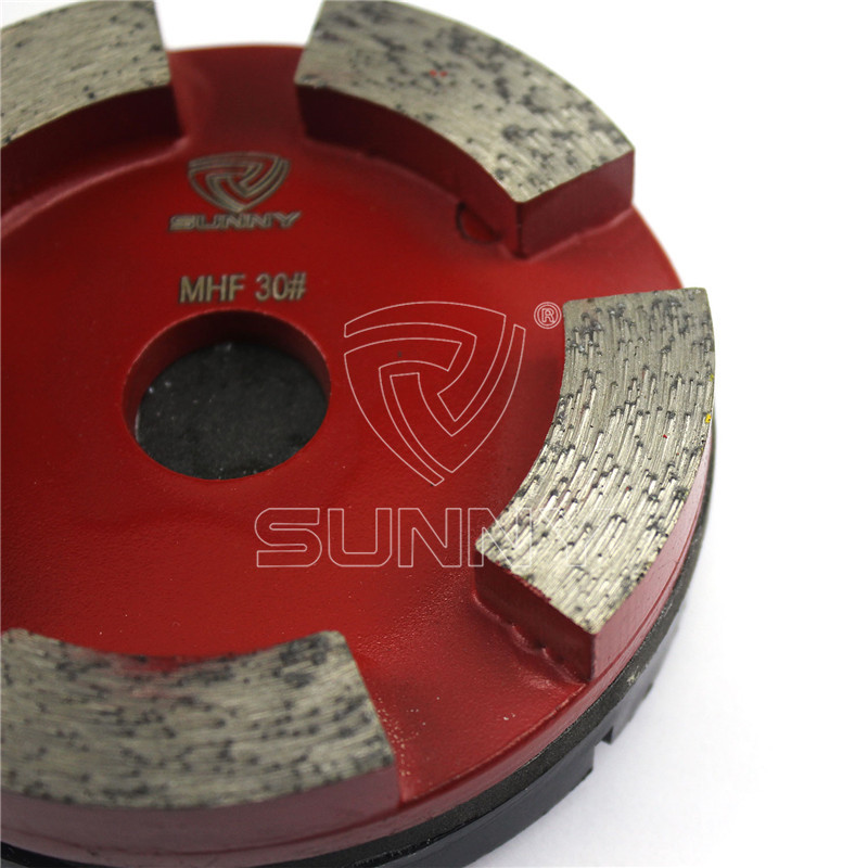 3 Pins 100mm Klindex Grinding Pads For Granite Concrete Floor