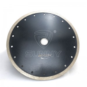 250mm Continuous Type Sintered Diamond Blade For Marble Tiles Cutting