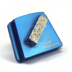PHX Trapezoid Concrete Disc Fikosoham-bary miaraka amin'ny 1 Diamond Segment Bar