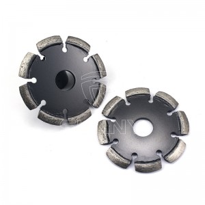 100 mm V formos plyšio pjoviklio deimantinis diskas, skirtas kampiniam šlifuokliui