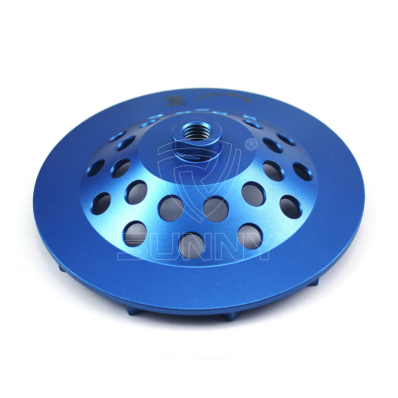 7 Inch Turbo Type Diamond Cup Wheel For Concrete Grinding