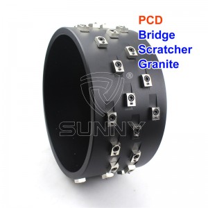 ຂາຍດ່ວນ 300mm PCD Bridge Scratcher ສໍາລັບ Scratching Granite ແກນ marble