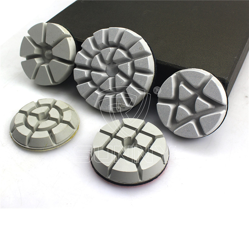 7 Inch Diamond Polishing Pads 4 PIECE Terrazzo Granite Concrete Grit 50 100 
