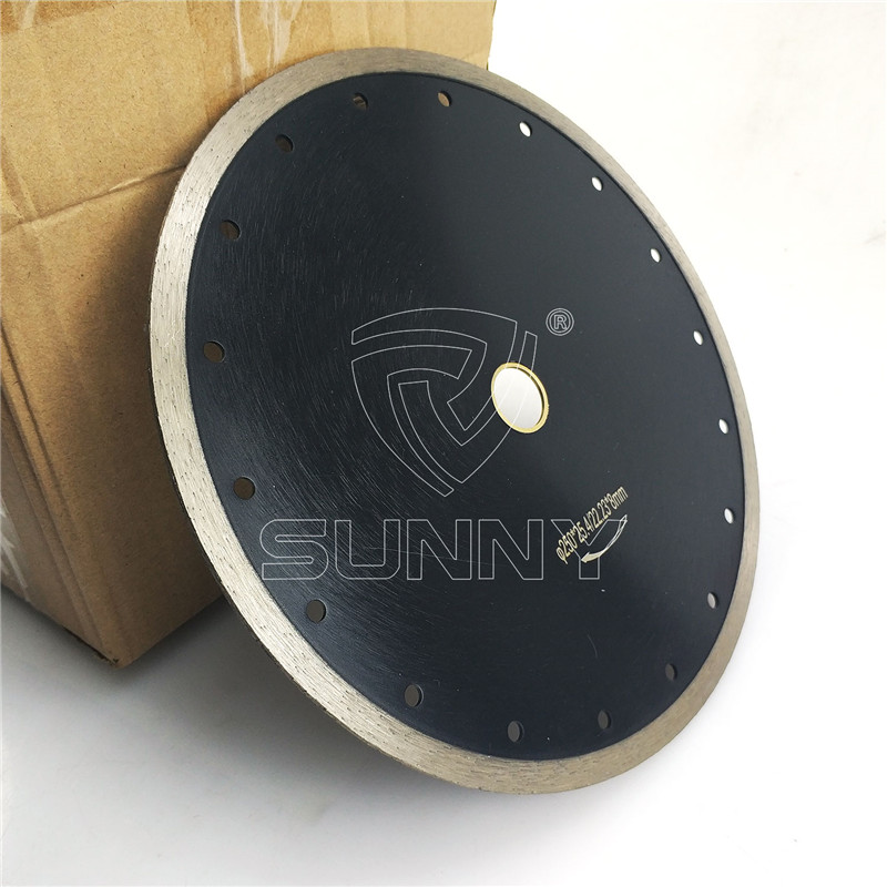 250mm Continuous Type Sintered Diamond Blade For Marble Tiles Cutting