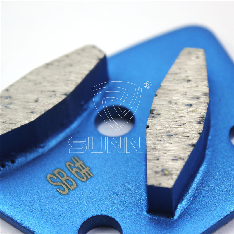 6# Trapezoid Diamond Grinding Pads For Concrete Floor