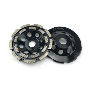 5 inch double row diamond cup wheel for grinding concrete