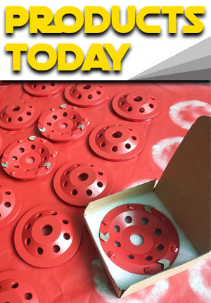 Products Today – PCD type diamond cup wheel with arrow segments