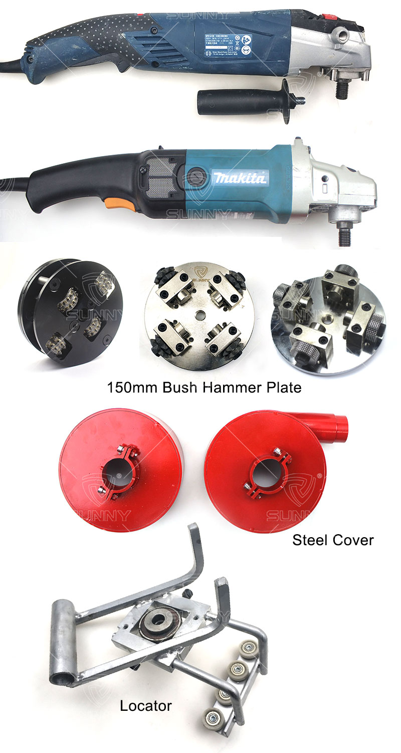 accessories of angle grinder bush hammers