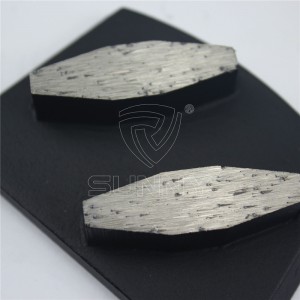 콘크리트 바닥 연삭 용 2 세그먼트 Lavina 다이아몬드 신발