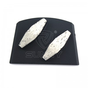 2 segmenter Lavina Diamond Sko for sliping av betonggulv