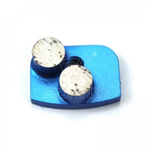 Herramientas de pulido de diamante de 2 segmentos de botón para amoladora Newgrind