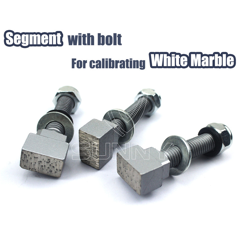 Bolt-Connected Diamond Grinding Segment For Calibrating White Marble Featured Image